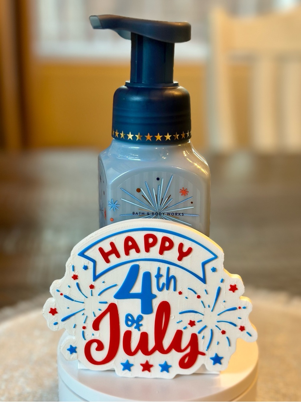 Patriotic 4th of July Foaming Hand Soap Holder for Bath & Body Works Bottles